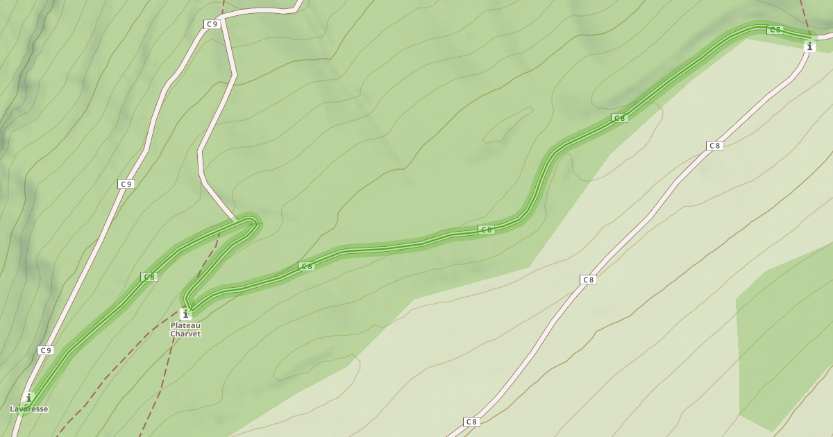 Map preview of Voie Communale d'Engins à Saint-Nizier-du-Moucherotte