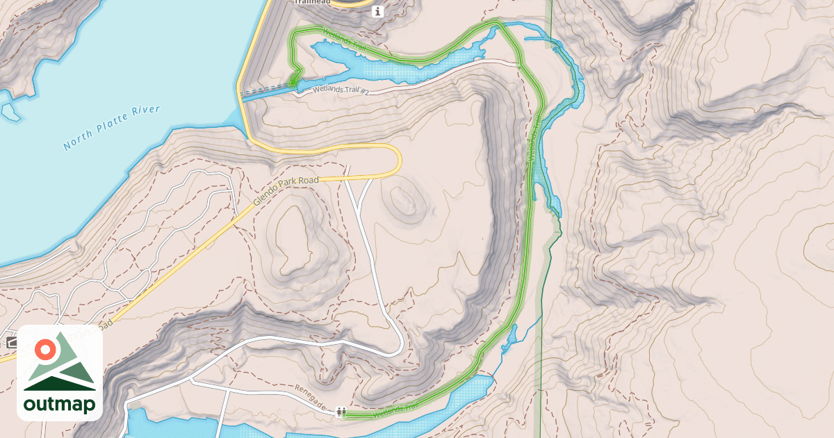 Map of Wetlands Trail