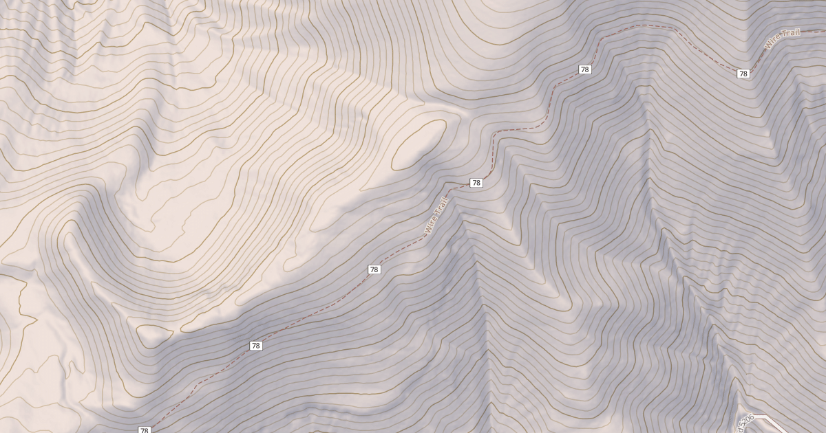 Map preview of Wire Trail
