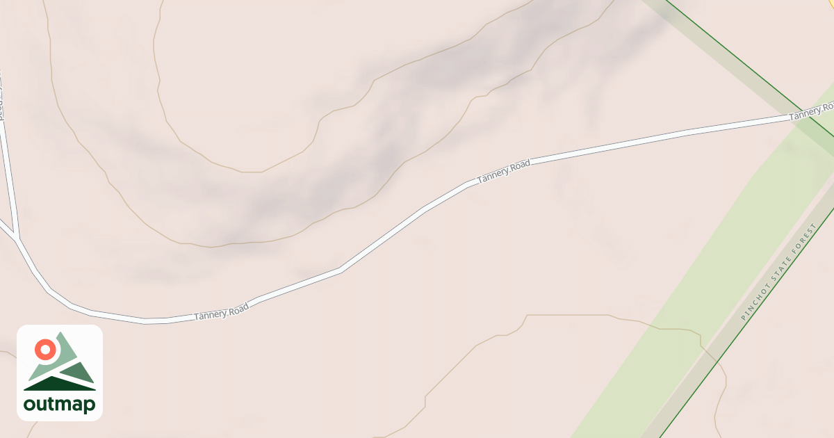 Map of Pinchot State Forest - Thornhurst Snowmobile Trails