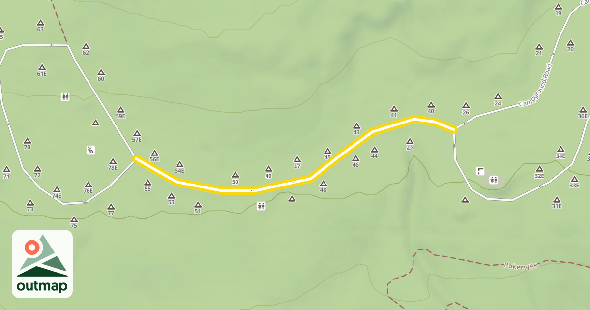 Map of Campground Road