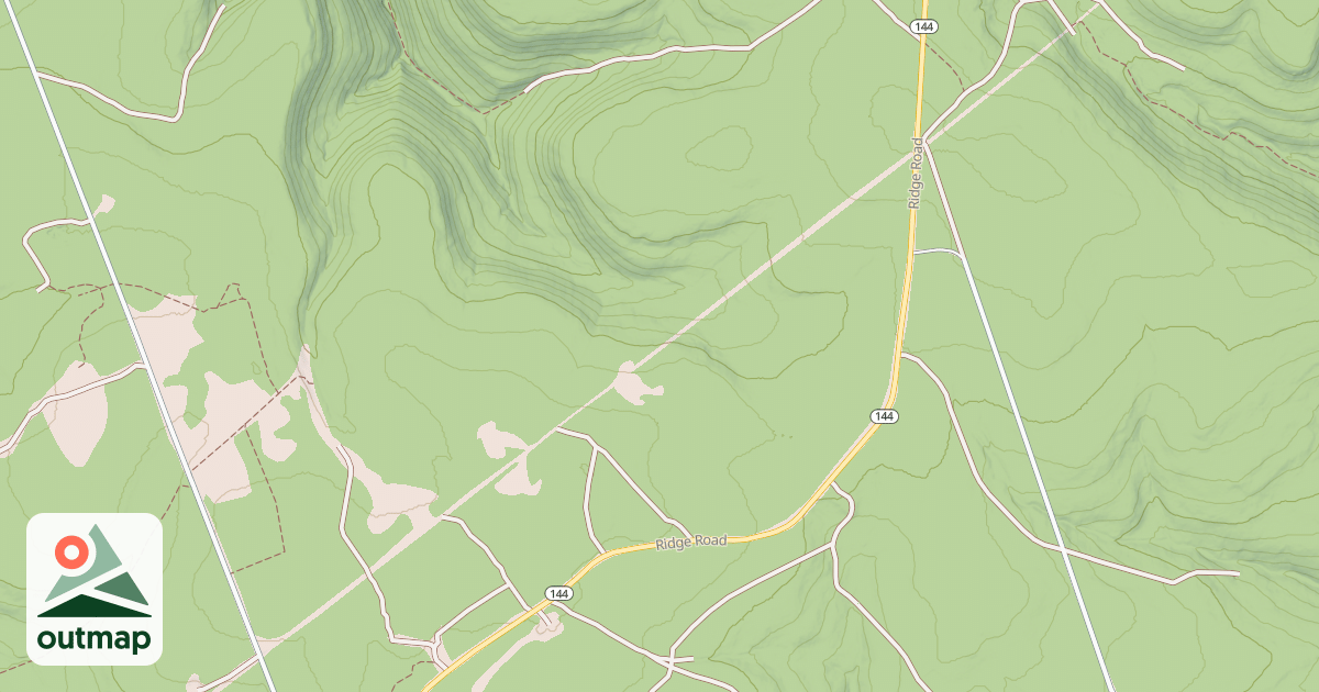 Map of Panther Snowmobile Trails