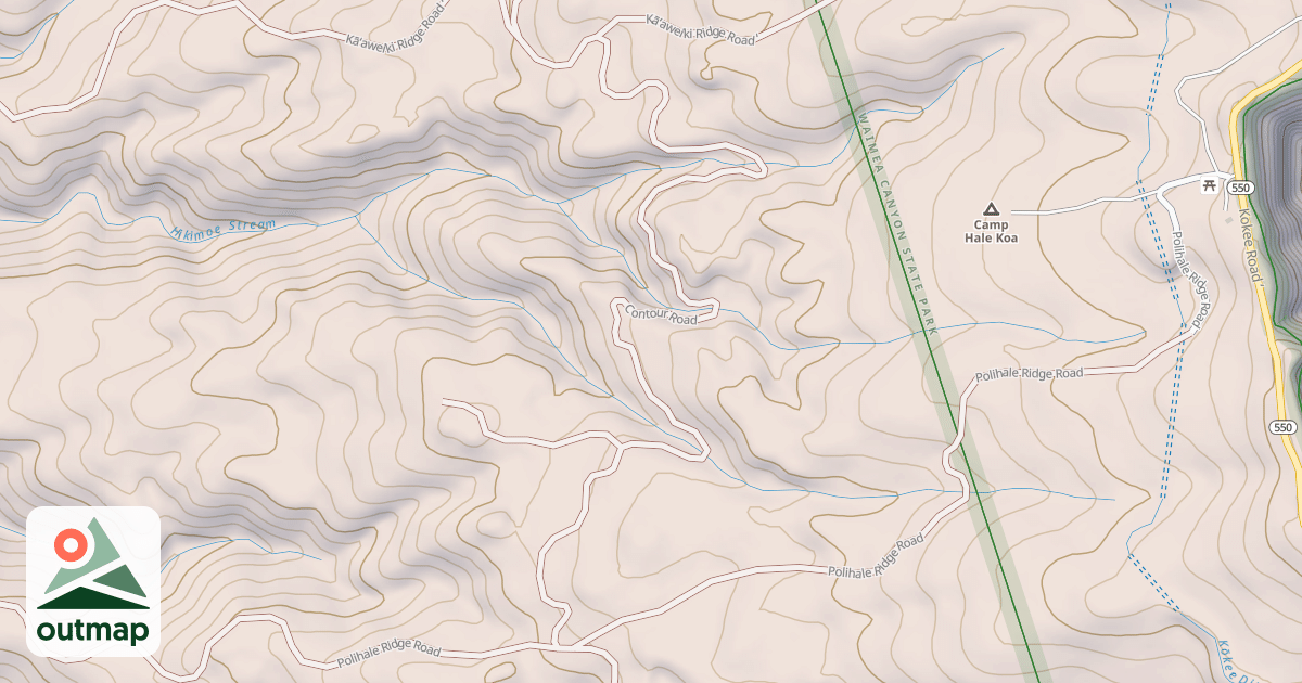 Map of Contour Road