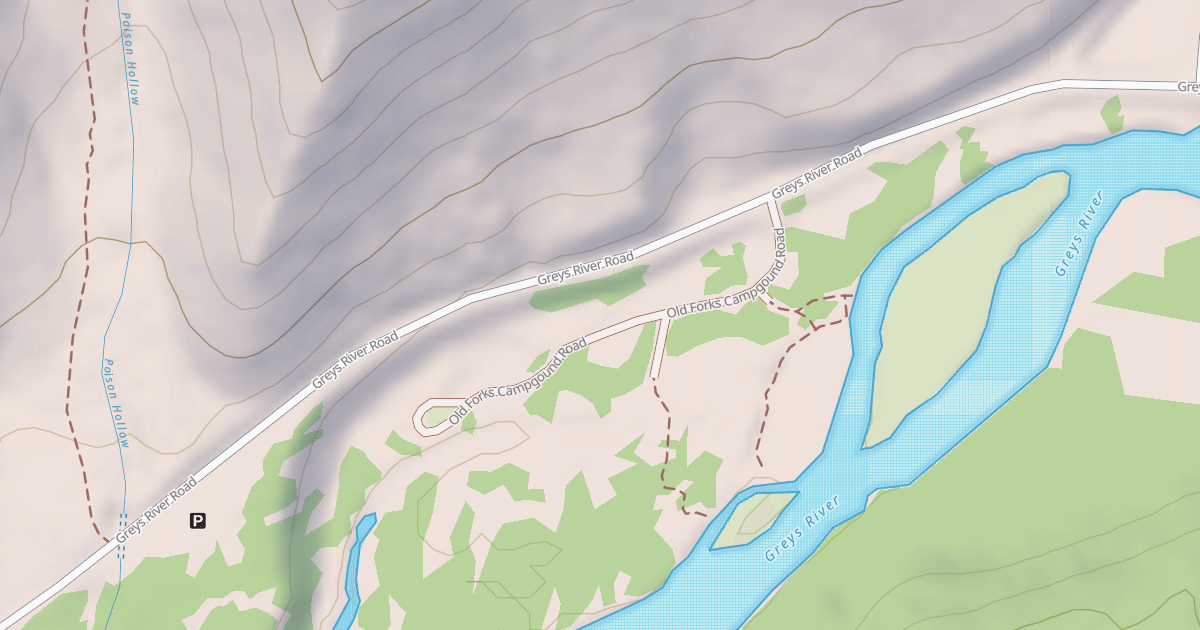 Map preview of OLD FORKS CAMPGOUND