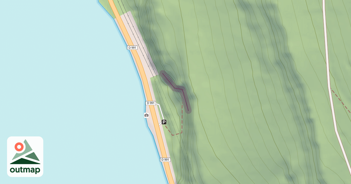 Map of Brison Grande falaise