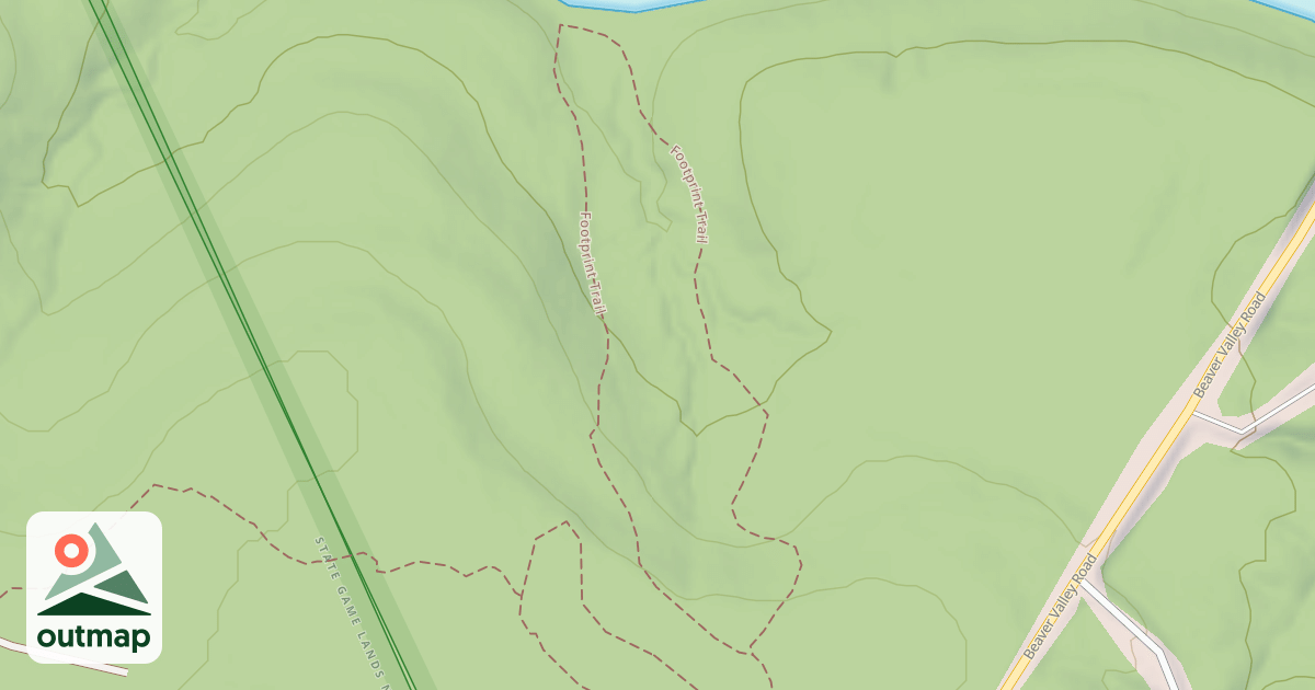 Map of Prince Gallitzin State Park Trails