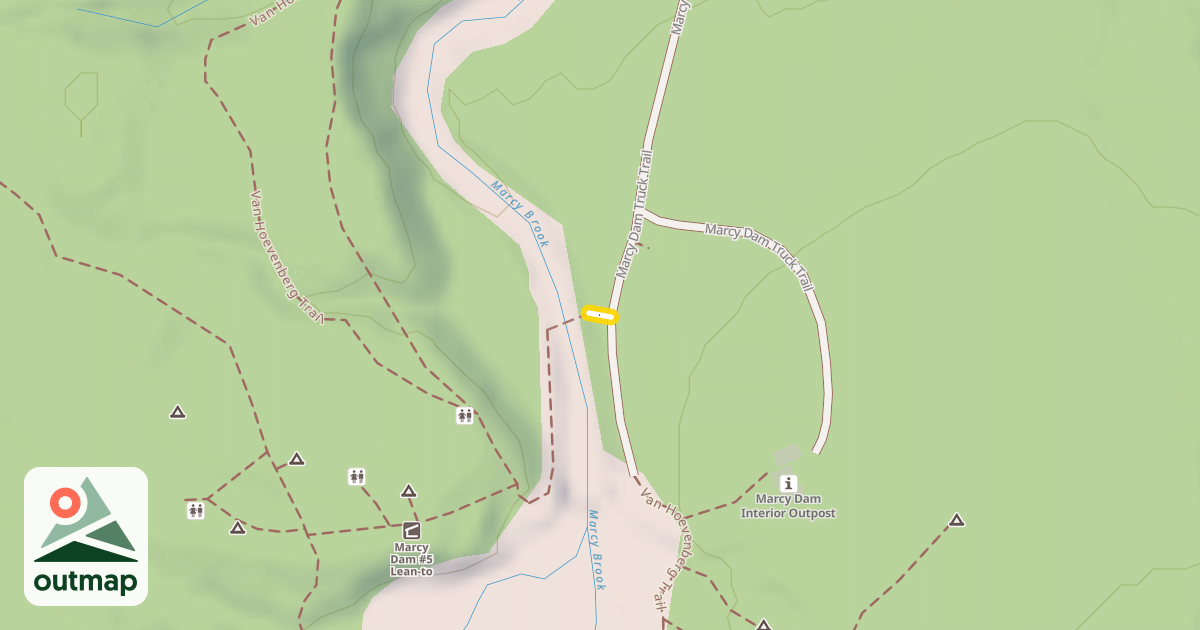 Map of Van Hoevenberg Trail
