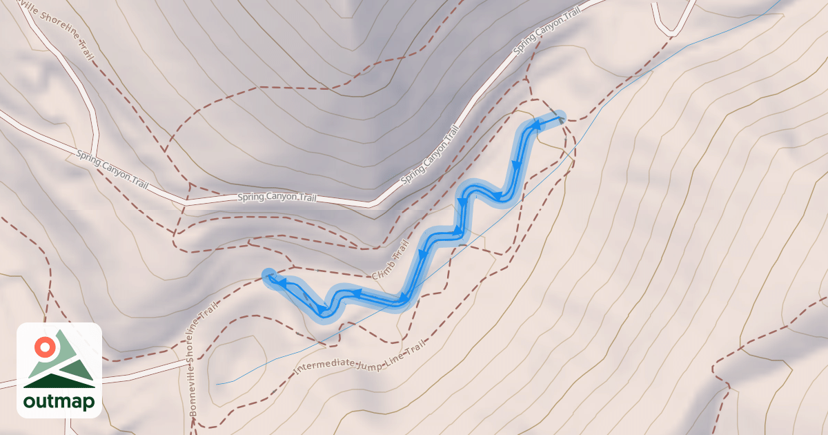 Map of Dual Slalom Trail