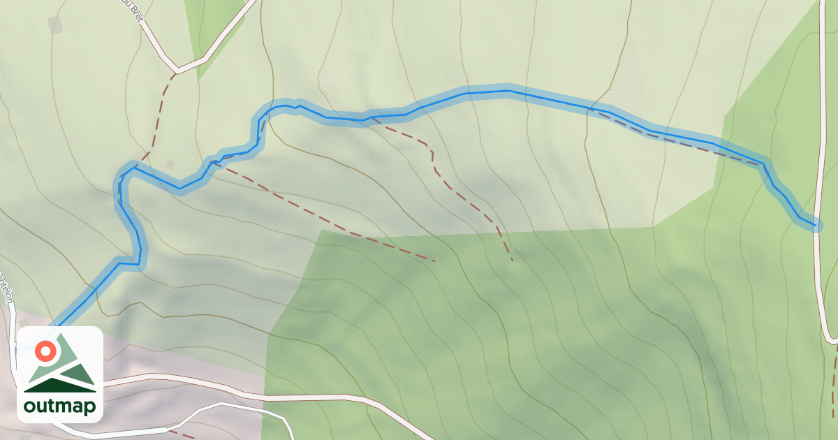 Map of Sentier du Bret direct