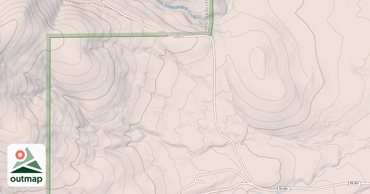 Map of LAMANCE SPUR A
