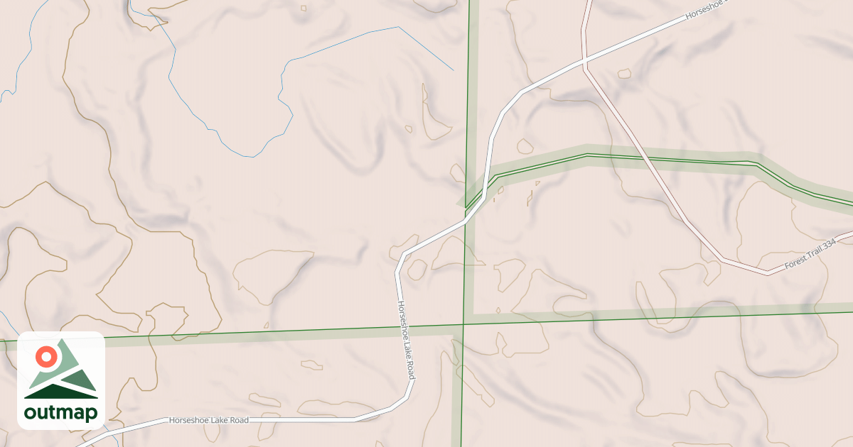 Map of HORSESHOE LAKE ROAD