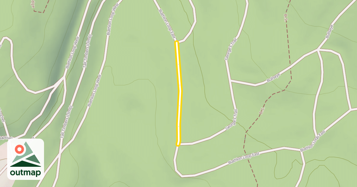 Map of Biathlon Loop East