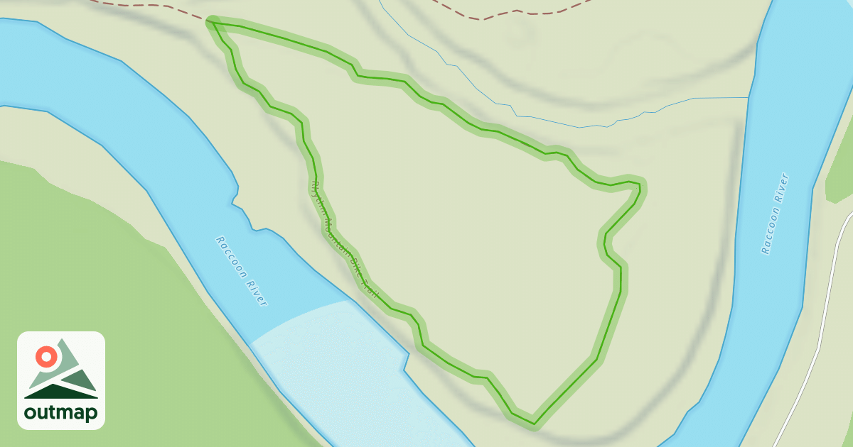 Map of Rhythm Mountain Bike Trail