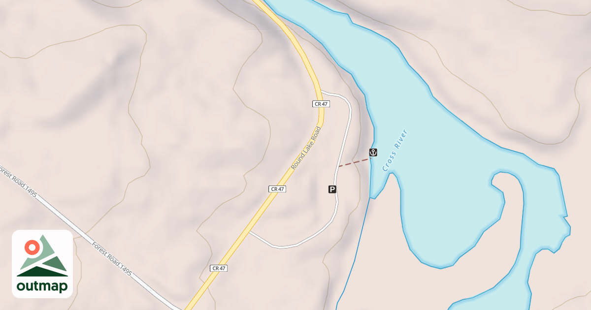 Map of CROSS RIVER ACCESS