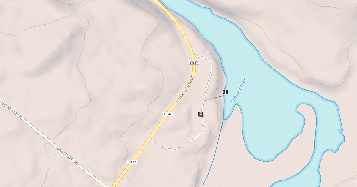 Map preview of CROSS RIVER ACCESS