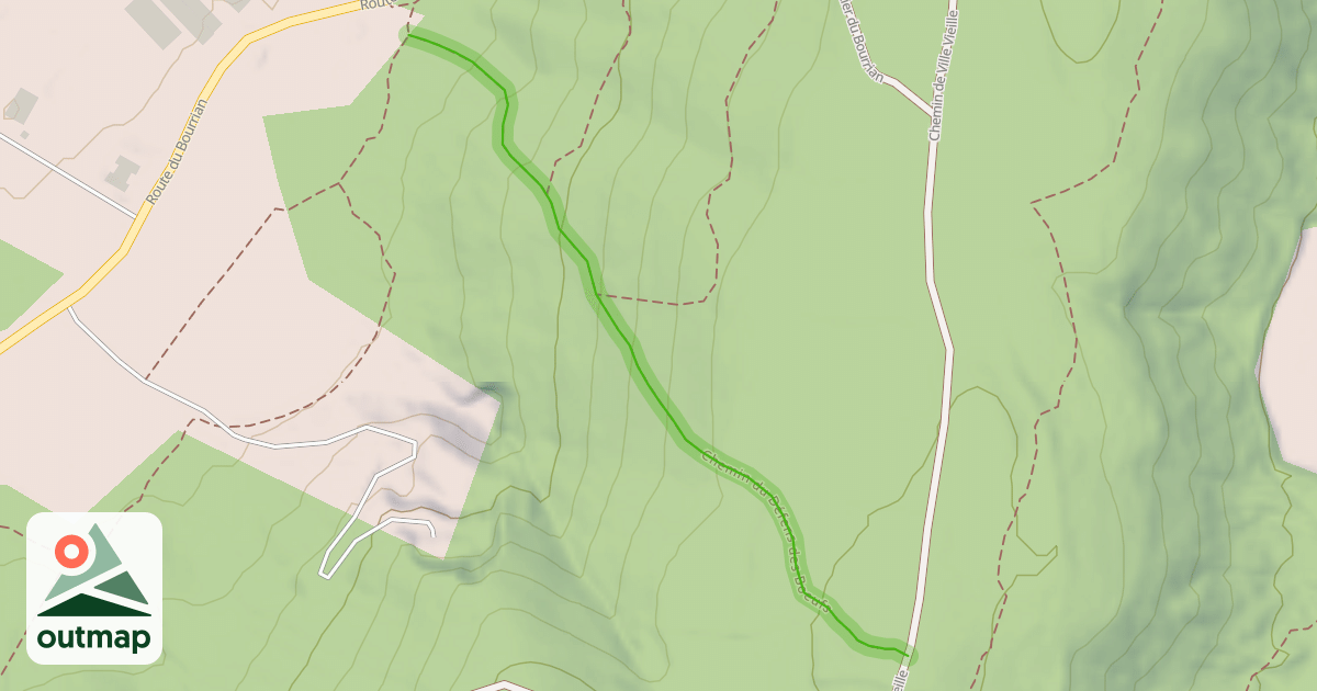 Map of Chemin du Défens des Boeufs