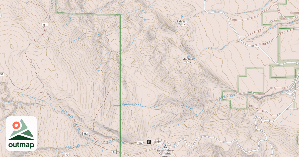 Map of MESA MORFINS