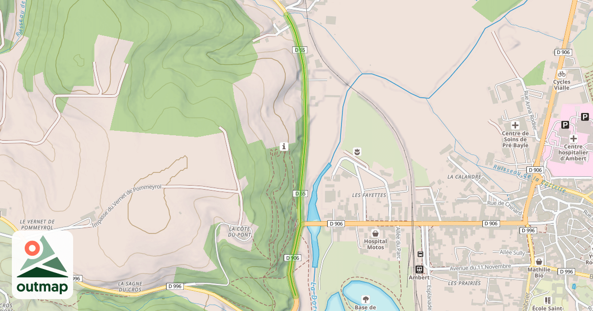 Map of Allée Henri Pourrat