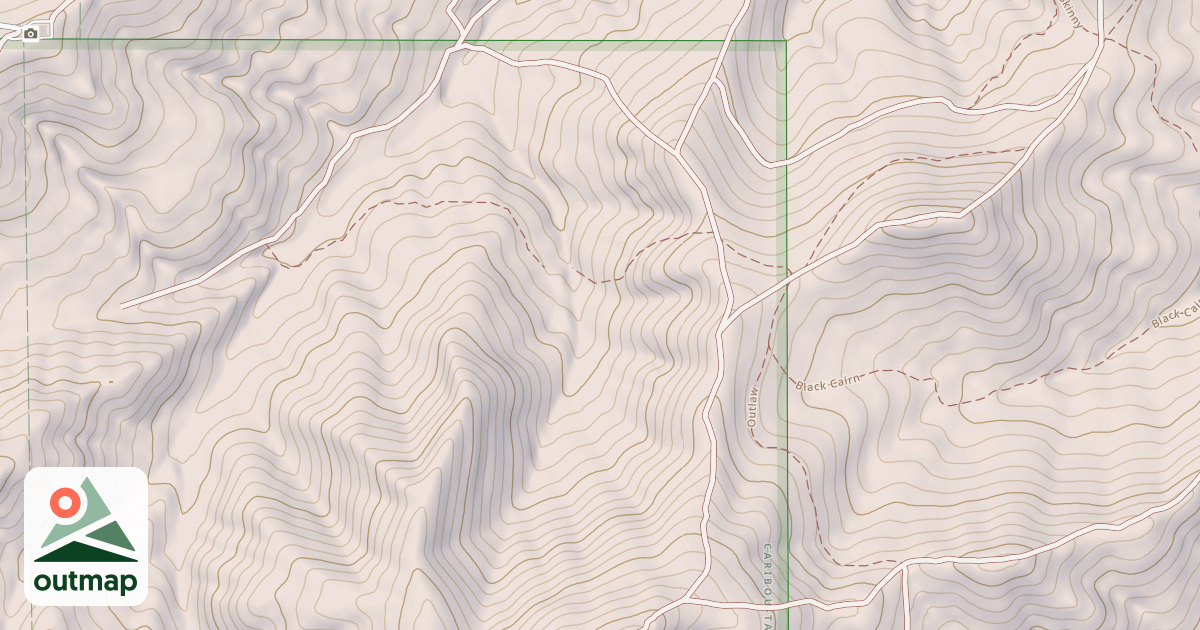 Map of East Trail Creek
