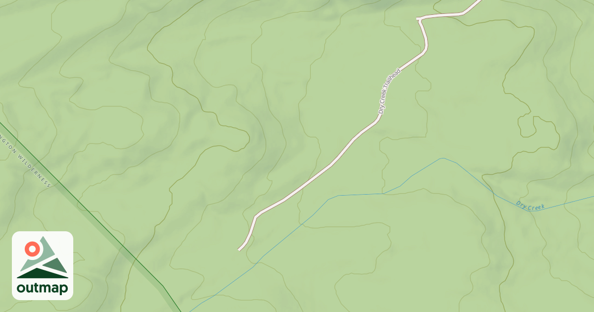 Map of DRY CREEK TRAILHEAD