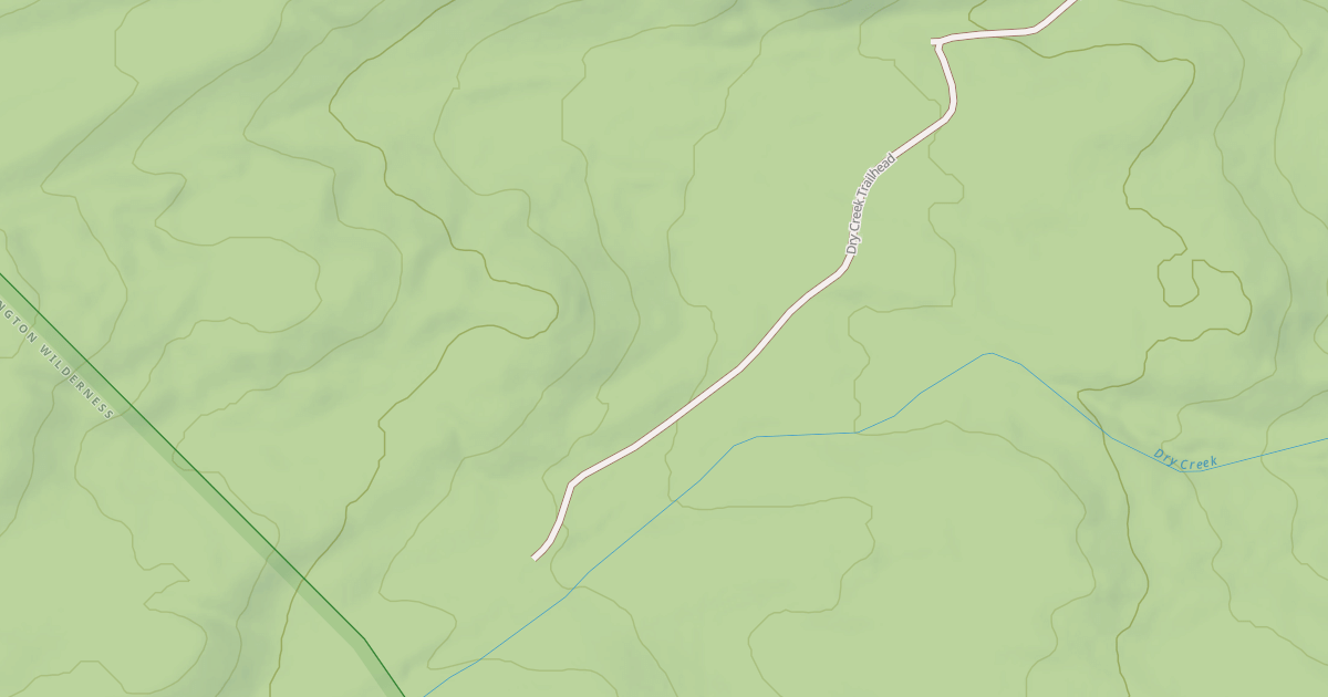 Map preview of DRY CREEK TRAILHEAD
