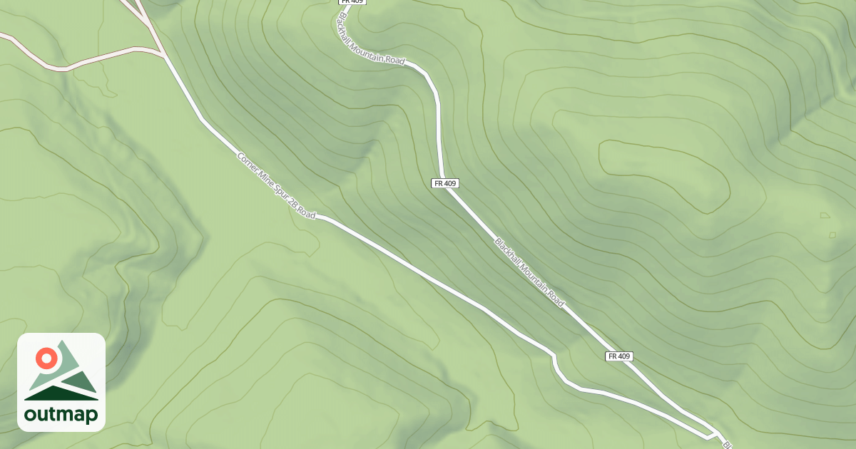 Map of CORNER MINE SPUR 2B