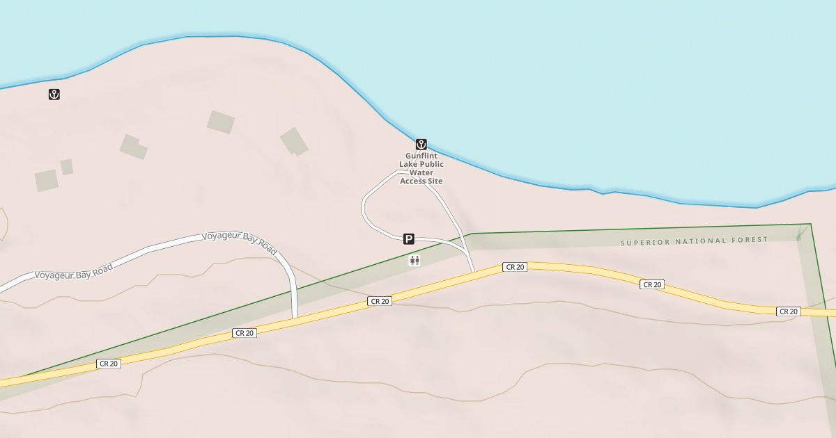 Map preview of GUNFLINT LAKE ACCESS