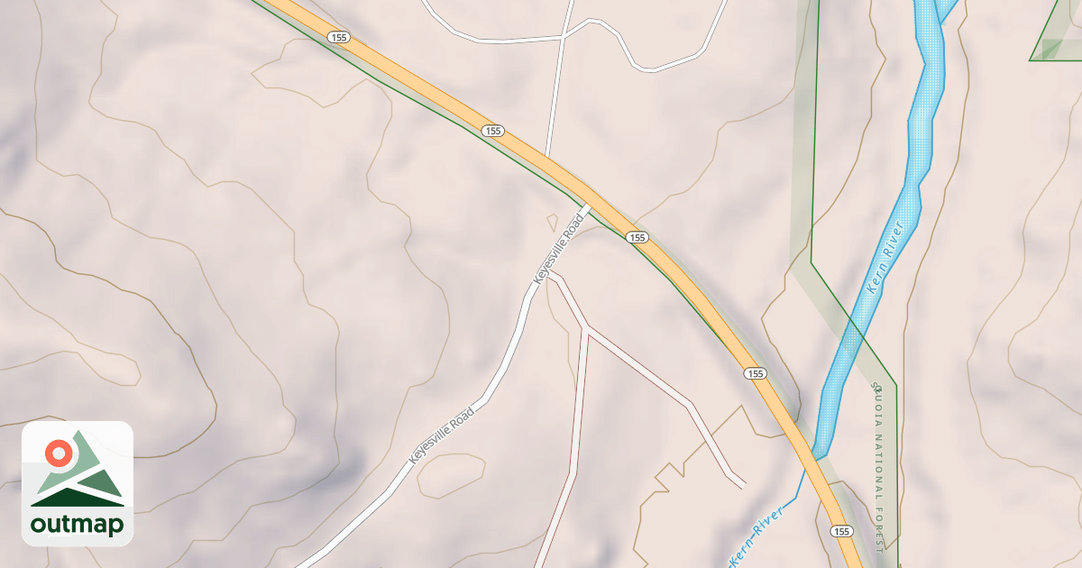 Map of 16070 Keyesville/blk Gulch Usgs Lake Isabel N