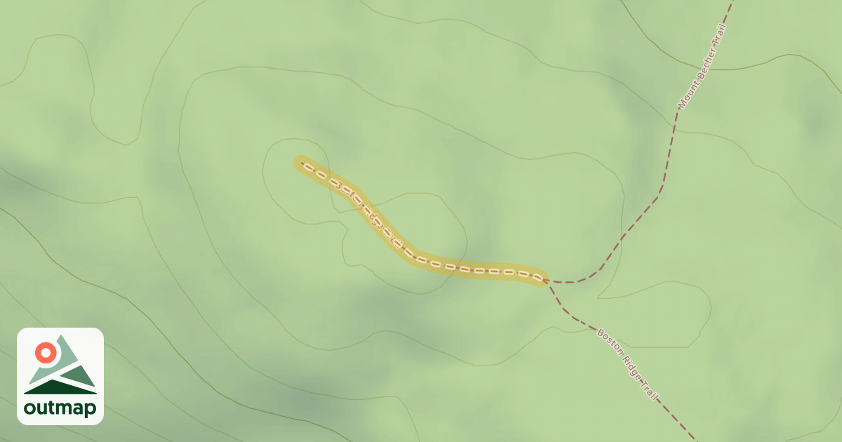 Map of Boston Ridge Trail