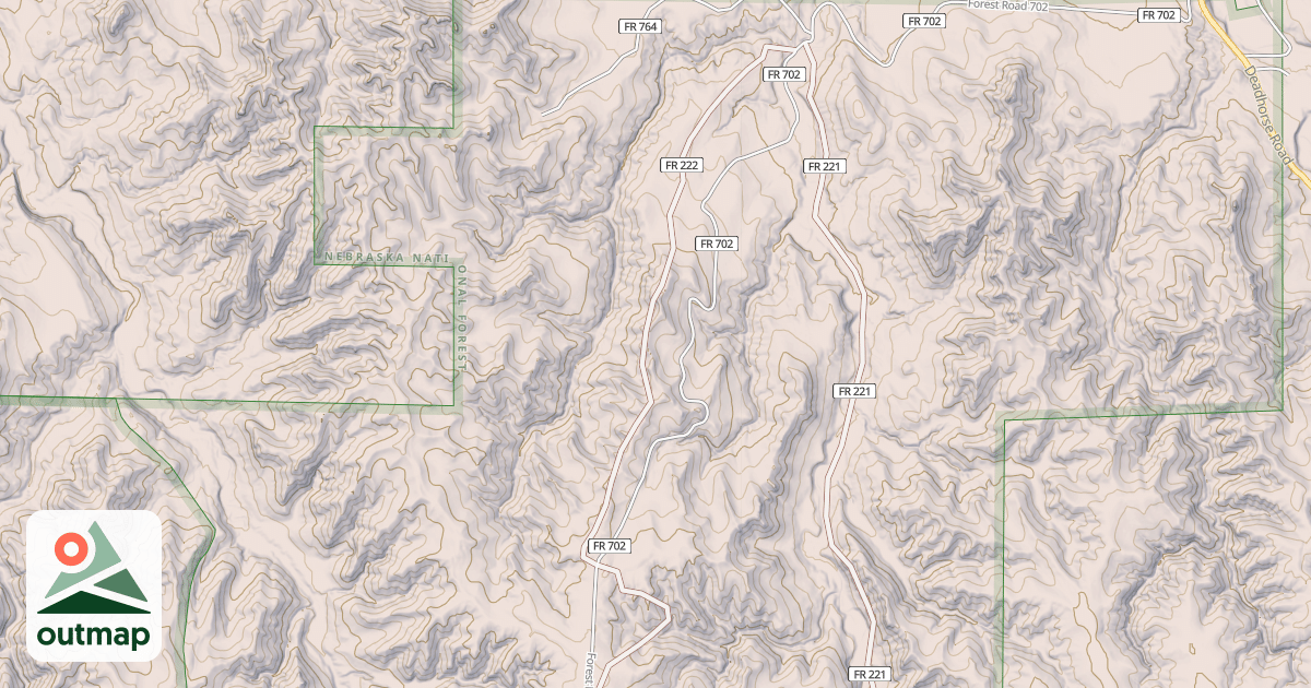 Map of USFS Motor Vehicle Use Map Trails 481125010602