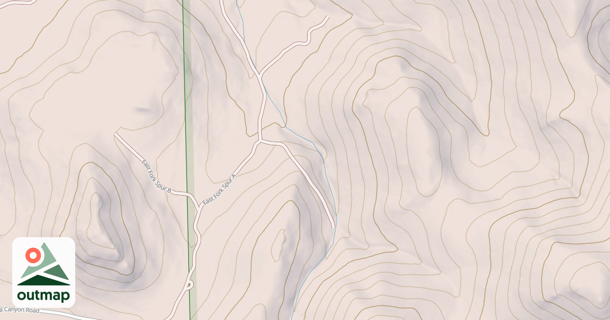 Map of EAST FORK SPUR A