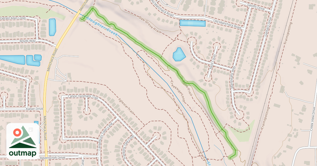 Map of North Bank Trail