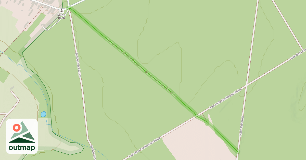 Map of Sentier de la Maison Forestière de Fontaine aux Étoquies