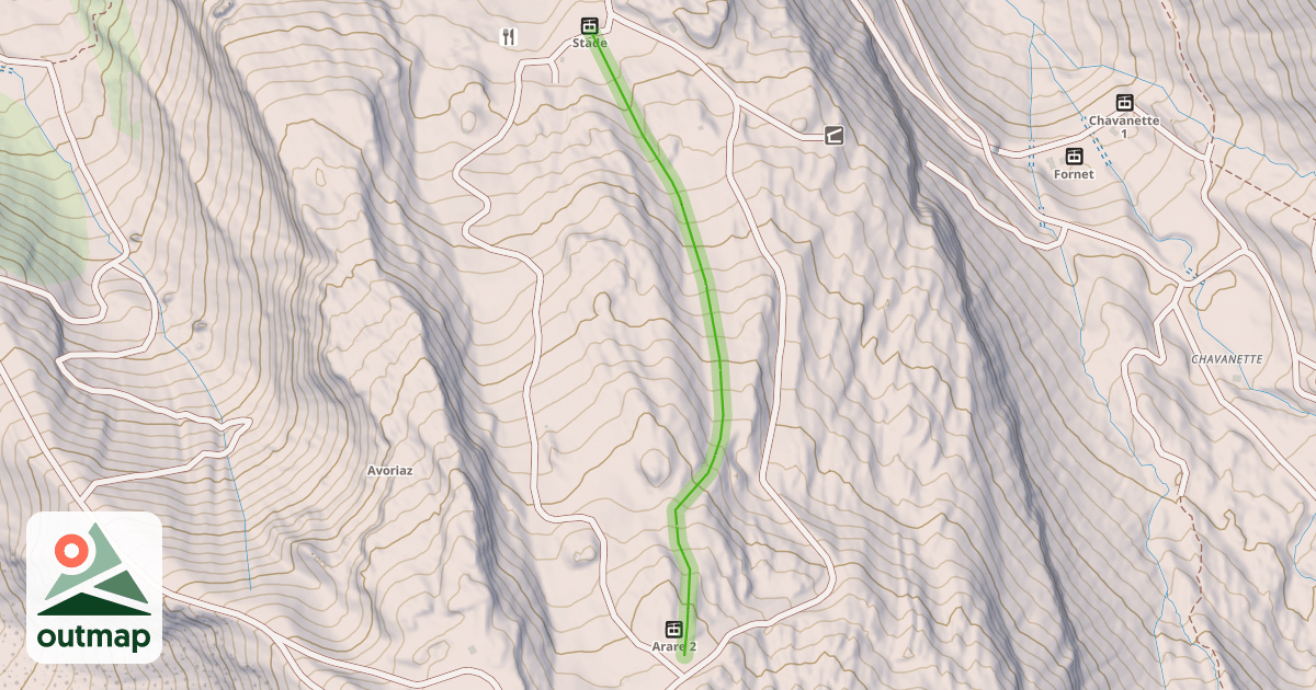 Map of Snowpark Arare