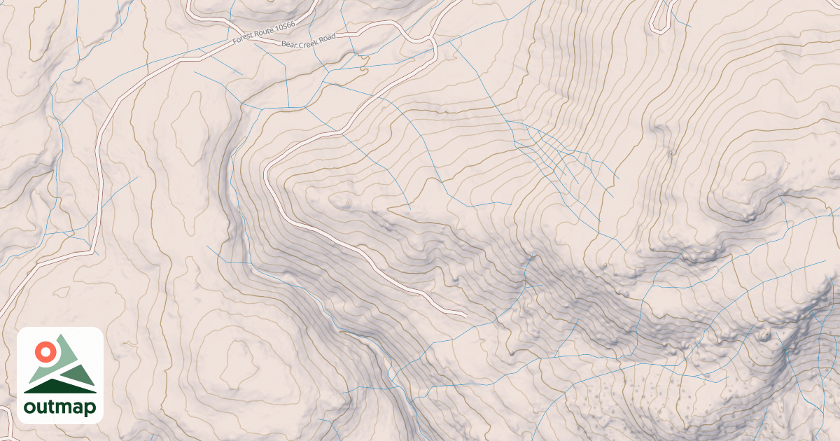 Map of BEAR CREEK ROAD