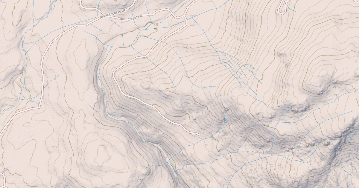 Map preview of BEAR CREEK ROAD