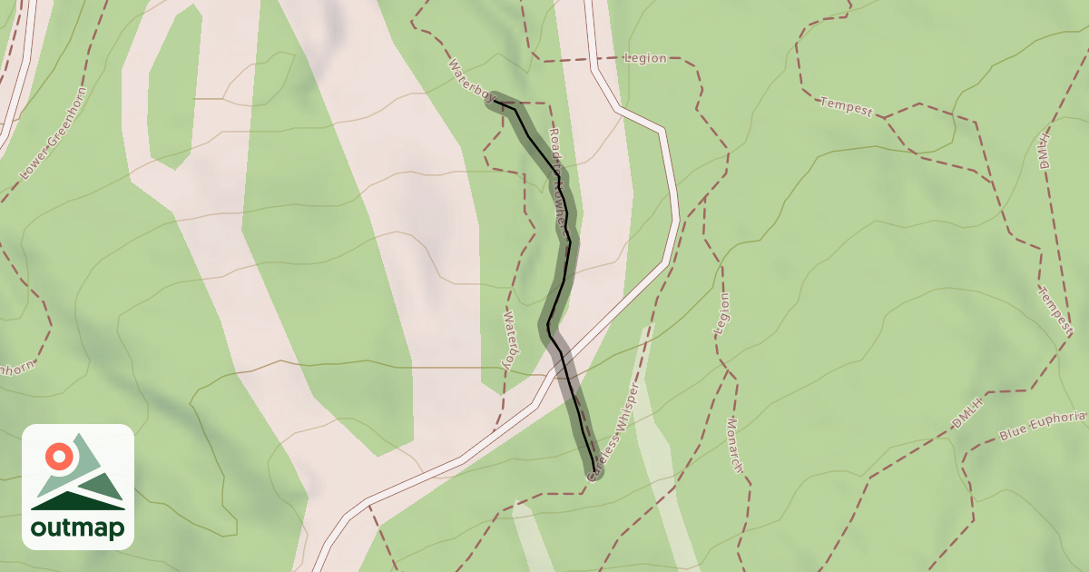 Map of Road to Nowhere