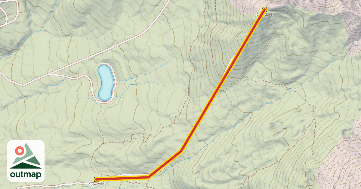 Map of Cote 2305