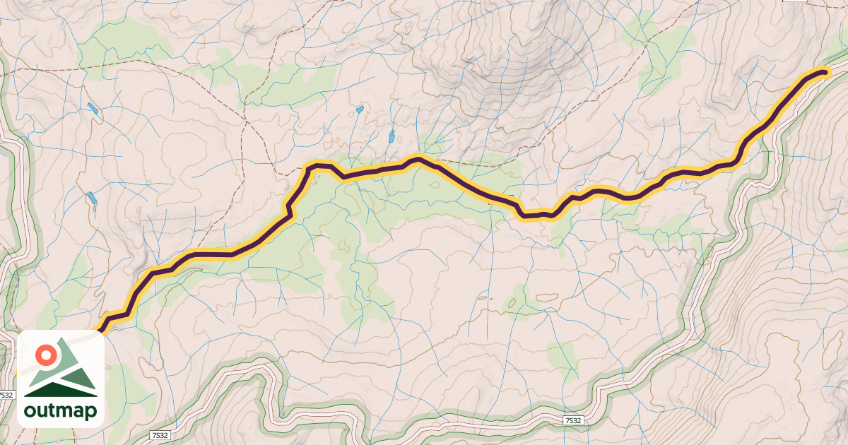Map of Hot Springs Pass Trail