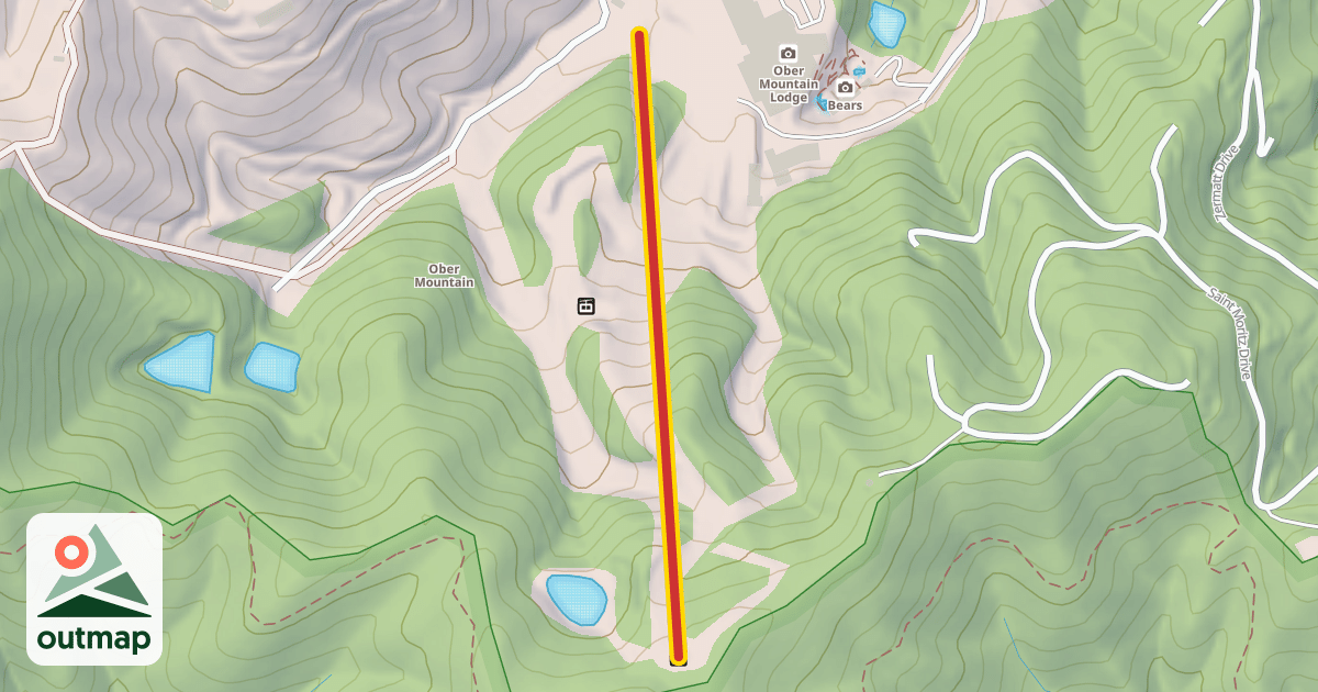 Map of Ober Challenge Lift