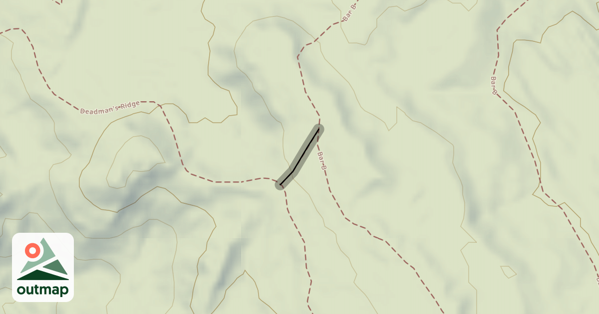 Map of Deadmans Connector Trail