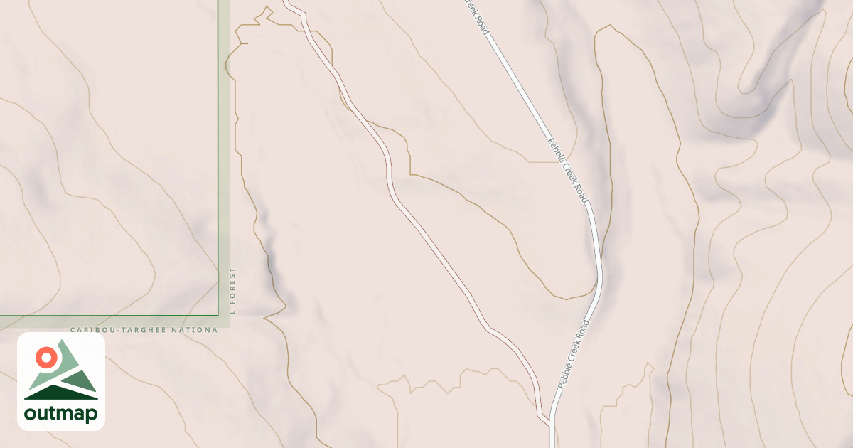 Map of PEBBLE FLAT