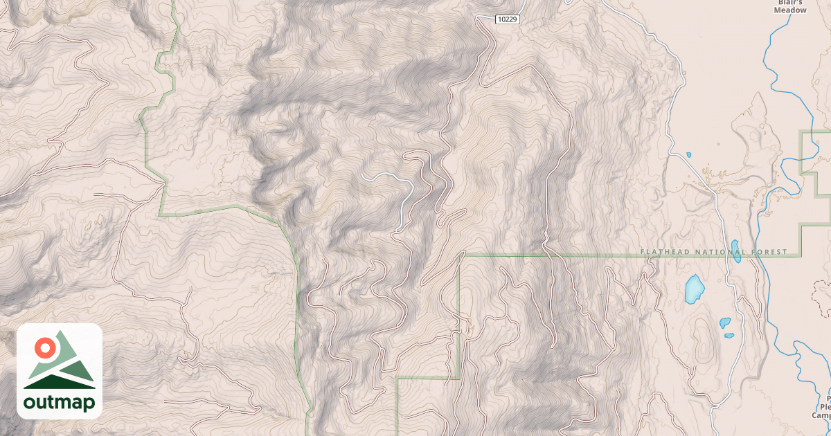 Map of CRANE MTN SNOWMOBILE SPUR B
