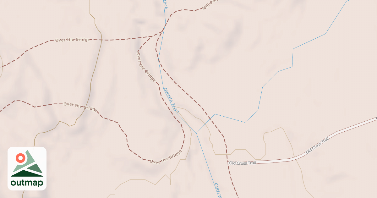 Map of Canesto Brook Trail