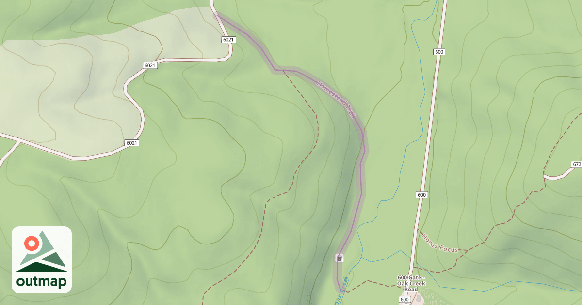 Map of Homestead Trail