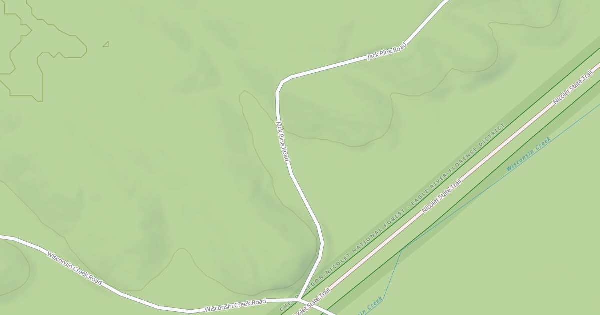 Map preview of WISCONSIN CREEK SPUR B