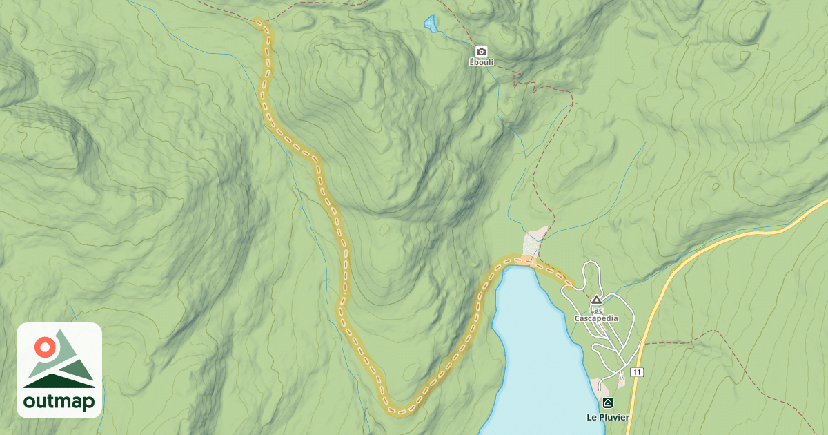 Map of Itinéraire Cascapédia
