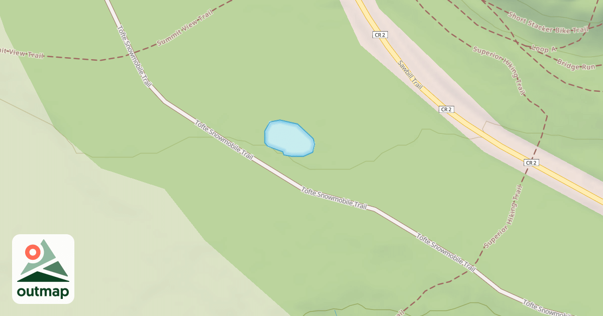 Map of Leveaux Snowmobile Trail
