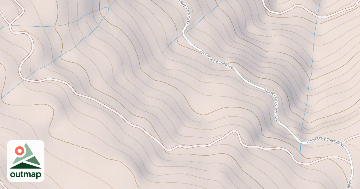 Map of UPPER LEARY CREEK