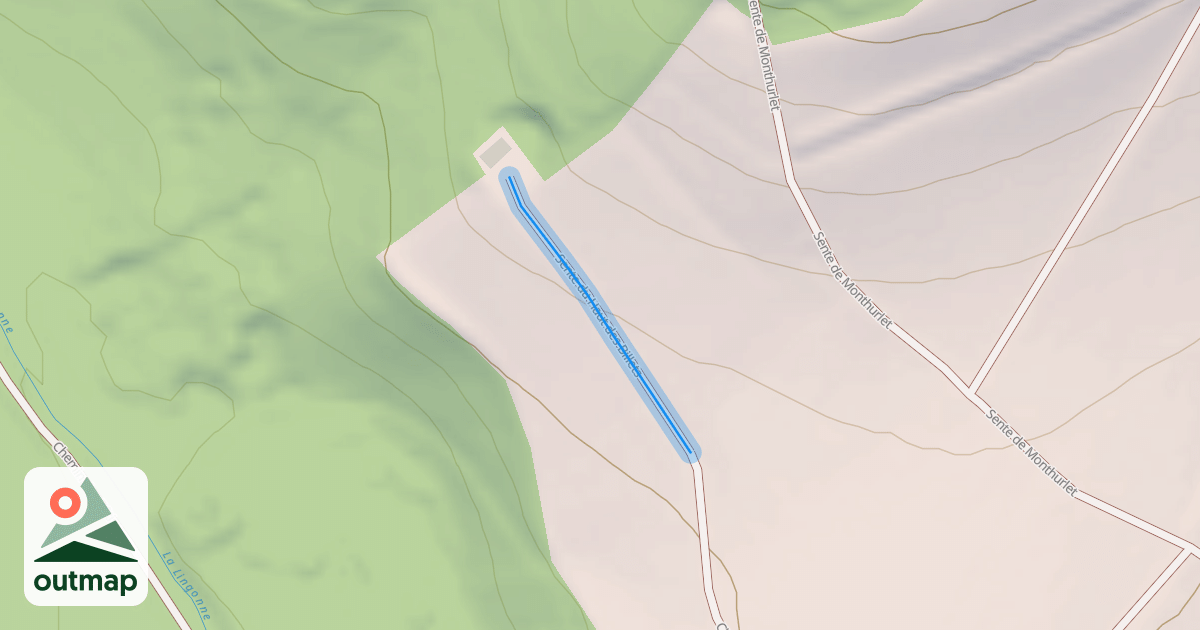 Map of Sente du Haut des Billets
